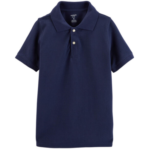 Carters Navy Kid Pique Polo Shirt