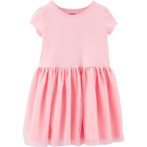 Carters Pink Toddler Tutu Jersey Dress