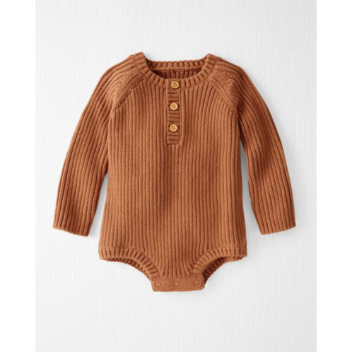Carters Tiger Eye Baby Organic Cotton Sweater Knit Bubble