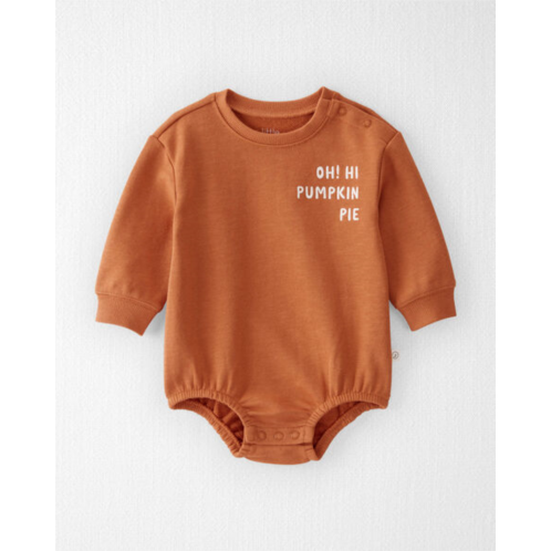 Carters Warm Sienna Baby Oh Hi Pumpkin Pie Organic Cotton French Terry Bubble