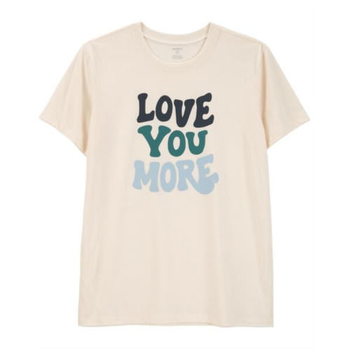 Carters Ivory Adult Love You More Graphic Tee