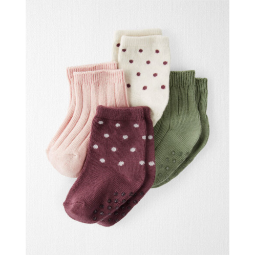 Carters Multi Baby 4-Pack Slip Resistant Socks