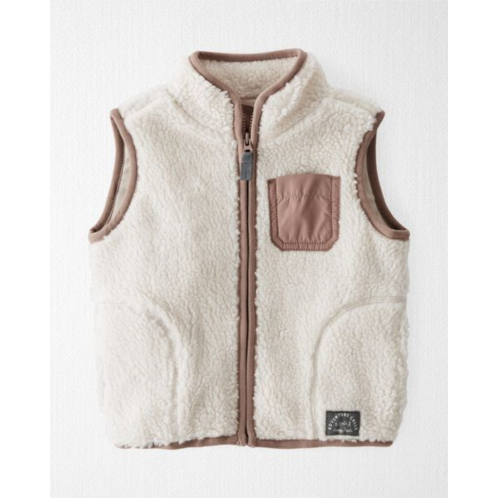 Carters Toasted Wheat Baby Recycled Sherpa Vest