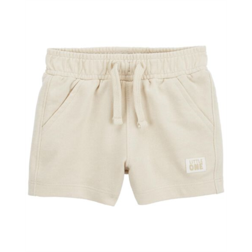 Carters Khaki Baby Pull-On French Terry Shorts