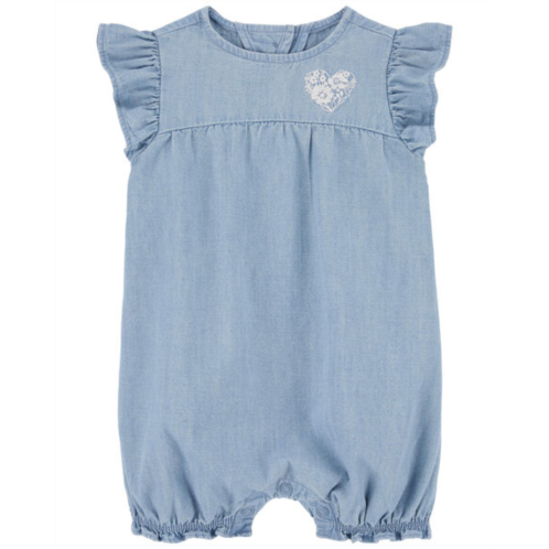 Carters Chambray Baby Chambray Flutter Romper