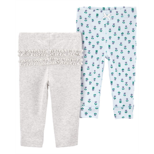 Carters Multi Baby 2-Pack Floral Pull-On Pants