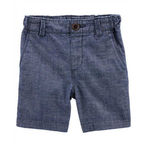 Carters Blue Baby Chambray Shorts