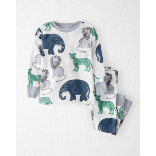 Carters Animal Print Baby Organic Cotton 2-Piece Pajamas Set
