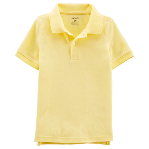 Carters Yellow Toddler Yellow Pique Polo Shirt