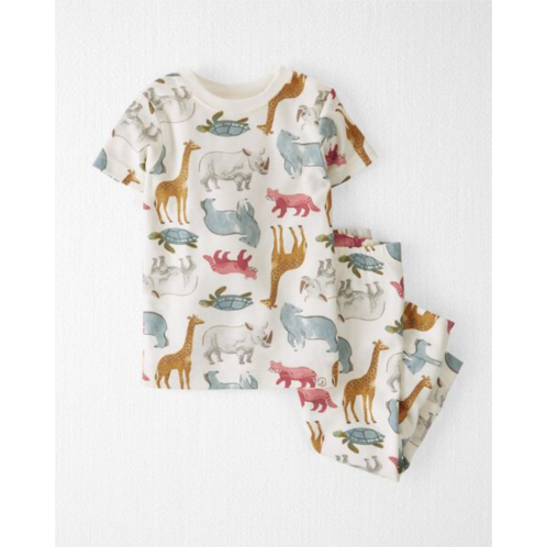 Carters Wildlife Print Baby Organic Cotton Pajamas Set