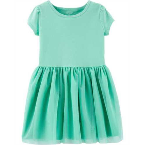 Carters Turquoise Toddler Tutu Jersey Dress