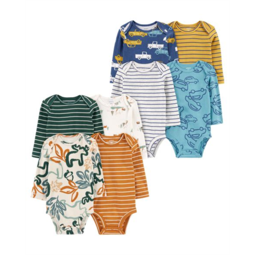 Carters Multi Baby 8-Pack Long-Sleeve Bodysuits