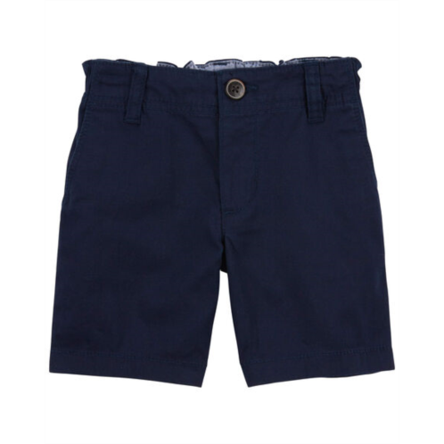 Carters Navy Toddler Stretch Chino Shorts