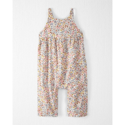 Carters Multi Baby Organic Cotton Floral-Print Jumpsuit