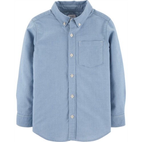 Carters Blue Kid Oxford Button-Front Shirt