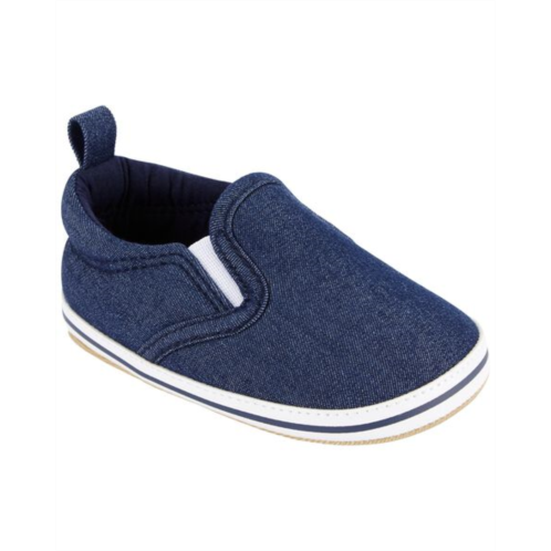 Carters Blue Baby Slip-On Soft Shoe