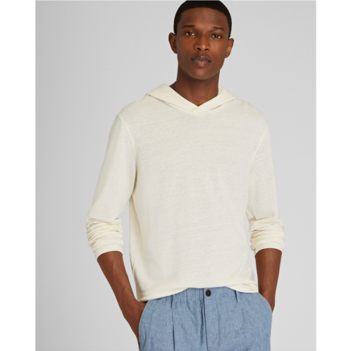 Clubmonaco Linen-Cotton Pique Hoodie