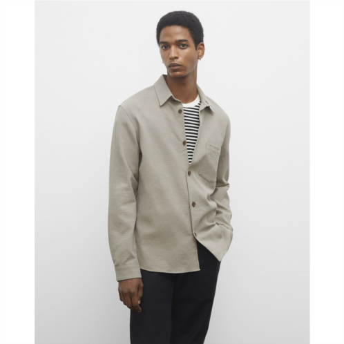 Clubmonaco Long Sleeve Textured Standard Workshirt