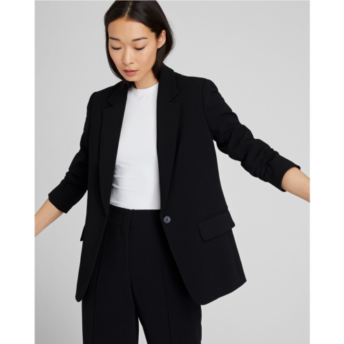 Clubmonaco Relaxed Single Breasted Crepe Blazer