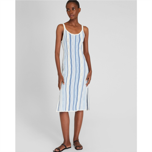 Clubmonaco Multi-Stitch Stripe Dress