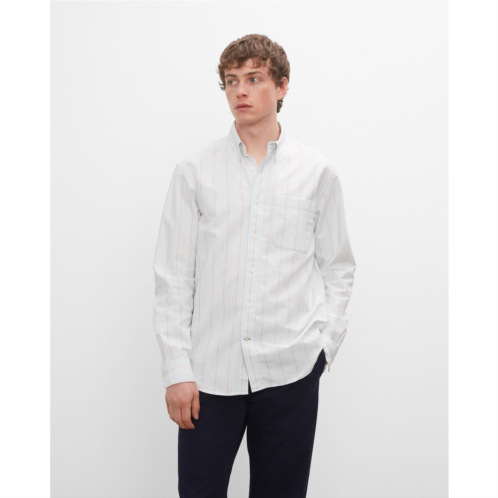 Clubmonaco Long Sleeve Striped Oxford Shirt