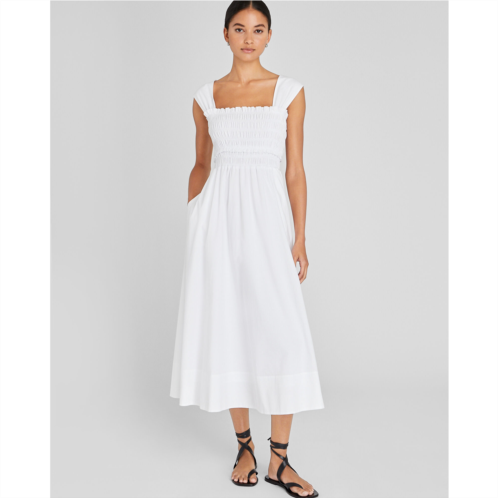 Clubmonaco Cotton Smocked Bodice Maxi Dress