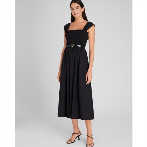 Clubmonaco Cotton Smocked Bodice Maxi Dress