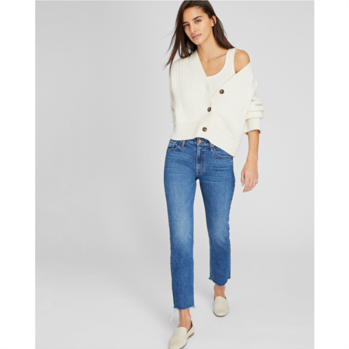 Clubmonaco MOTHER Mid Rise Rider Ankle Fray Jeans