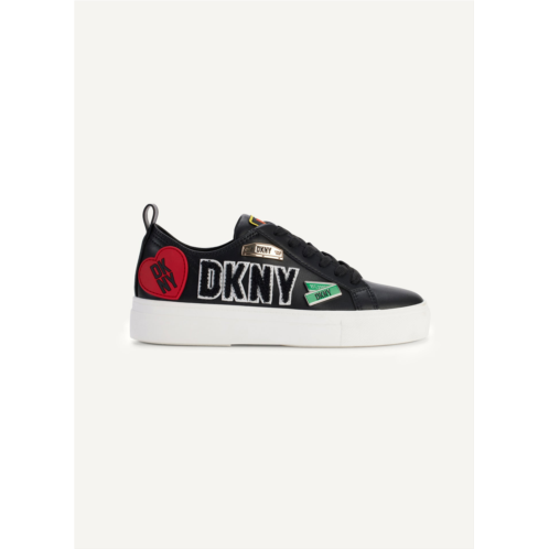 DKNY COREEN CITY SIGNS LACE UP SNEAKER