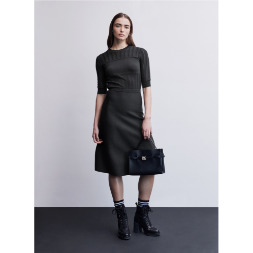 DKNY KNIT MIDI DRESS