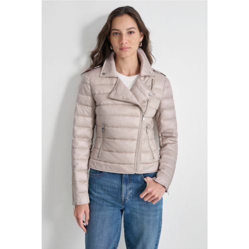 DKNY MOTO STYLE PUFFER JACKET