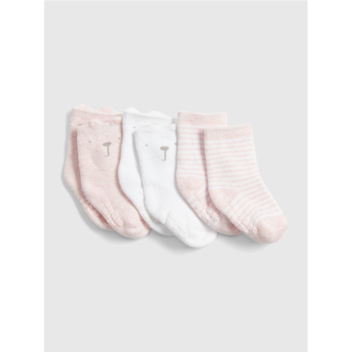 Gap Baby Brannan Bear Crew Socks (3-Pack)