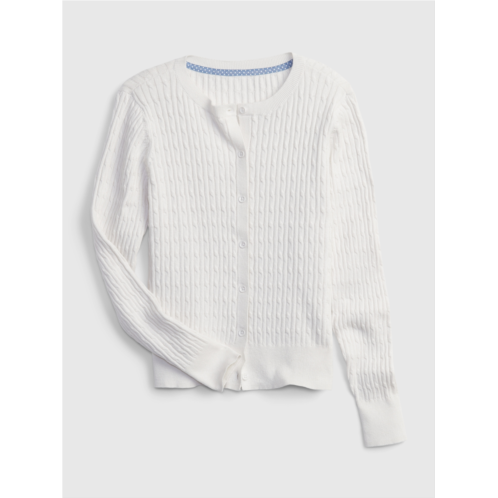 Gap Kids Organic Cotton Uniform Cardigan