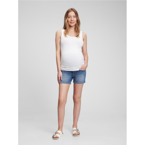 Gap 4 Maternity Full Panel Denim Shorts