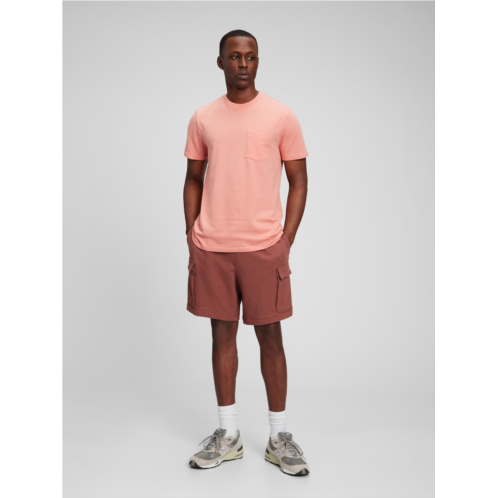 Gap 7 French Terry Cargo Sweat Shorts with E-Waist