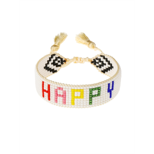 Gap HART Rainbow HAPPY Beaded Bracelet