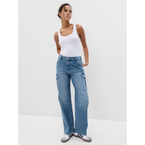 Gap Mid Rise 90s Loose Cargo Jeans