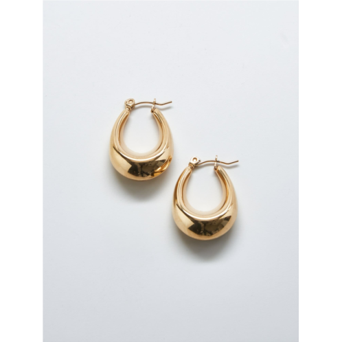 Gap Gold Oval Hoop Earrings