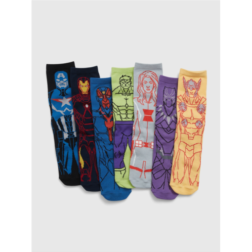 GapKids | Marvel Avengers Crew Socks (7-Pack)