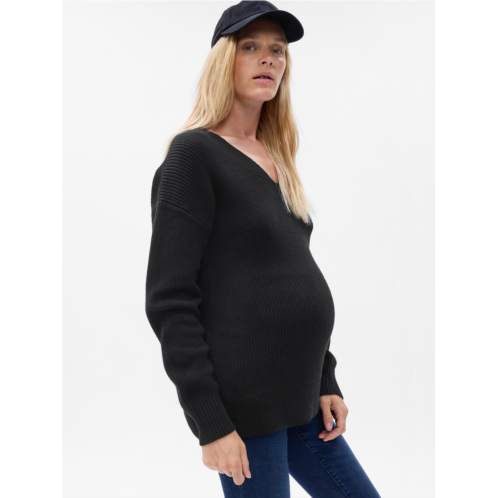 Gap Maternity V-Neck Rib Sweater