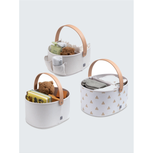 babyGap 3 Pack Nested Fabric Storage Bins with Handles