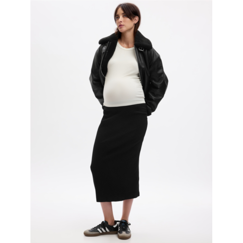 Gap Maternity Rib Midi Skirt