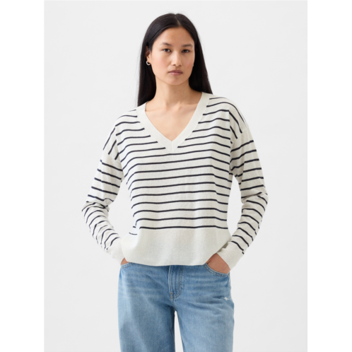 Gap 24/7 Split-Hem Linen-Blend Sweater