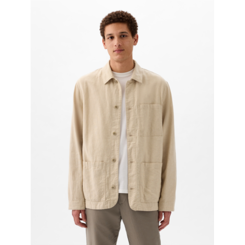 Gap Linen-Cotton Chore Jacket