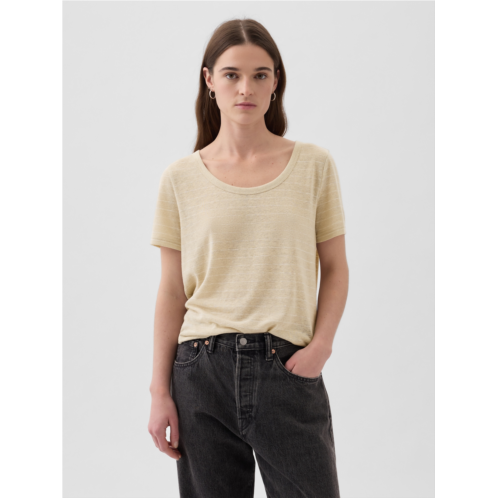 Gap Linen-Blend T-Shirt