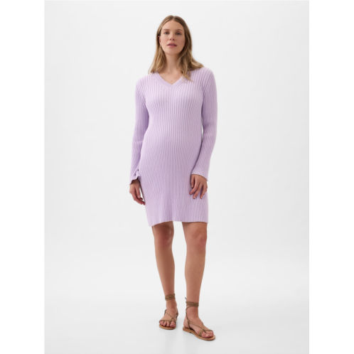 Gap Maternity Rib Mini Sweater Dress