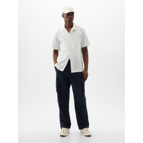 Gap Linen-Cotton Cargo Pants