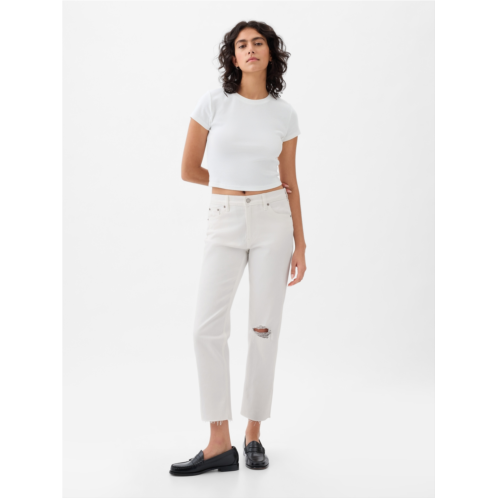 Gap High Rise Cheeky Straight Jeans