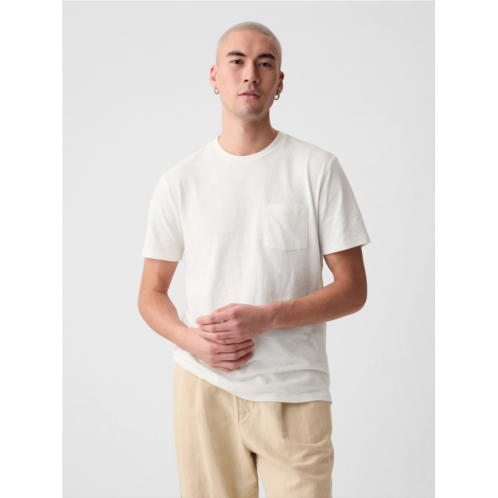 Gap Linen-Cotton Pocket T-Shirt