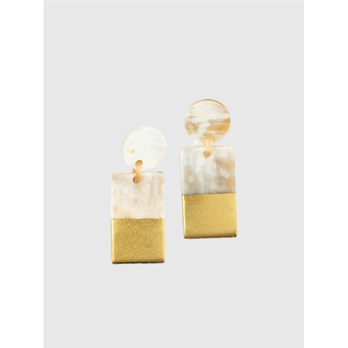 Gap Gold Dipped Statement Earrings